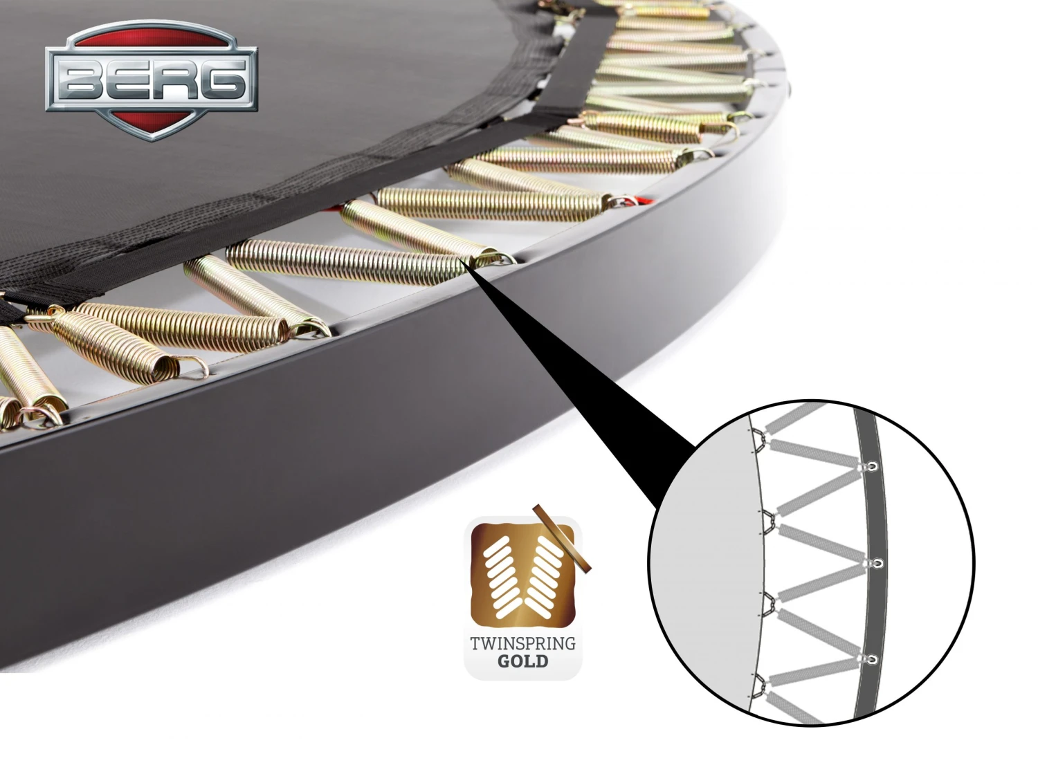 BERG Trampoline Flatground Champion 380 Black SPORTS 8 BERG Trampoline Flatground Champion 380 Black SPORTS - Afbeelding 6