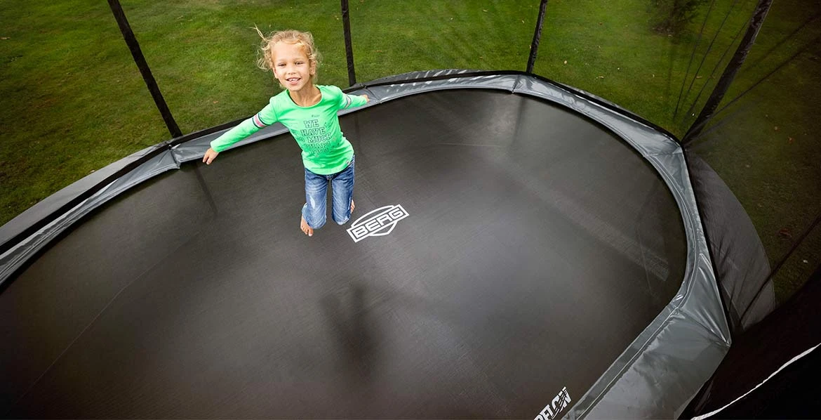 BERG Trampoline Regular Grand Elite 520 Grey + Safety Net Deluxe 10 BERG Trampoline Regular Grand Elite 520 Grey + Safety Net Deluxe - Afbeelding 8