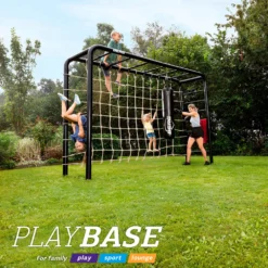 BERG Playbase Medium TT ( Houten Schommelzit + Trapeze ) -Aanbiedingen Buiten Plezier Winkel berg playbase klimnet large play base