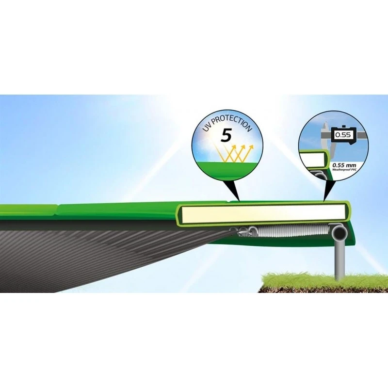 BERG Trampoline Randkussen Champion Inground Grijs Div Afmetingen In Afmetingen Trampoline (cm.) 520 X 345 5 BERG Trampoline Randkussen Champion Inground Grijs Div Afmetingen In Afmetingen Trampoline (cm.) 520 X 345 - Afbeelding 3