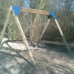 Schommel Hout Zwaar – 4 Haken Openbaar