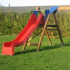 Aanbouw Glijbaan Voor Schommel Hout Zwaar Openbaar