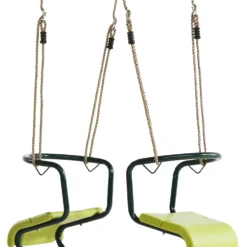 Schommelschuitje Duoschommel Flo (PH-touwenset) Groen -Aanbiedingen Buiten Plezier Winkel duoschommel flo groen scaled 2