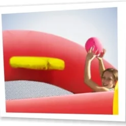 Springkussen Clown Slide & Hoop Bouncer -Aanbiedingen Buiten Plezier Winkel happy hop 9201 springkussen clown slide hoop 1 1