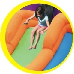 Springkussen Combo Bouncer With Slide -Aanbiedingen Buiten Plezier Winkel happy hop 9236 springkussen combo bouncer with slide 1 1
