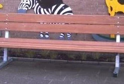 Hardhouten Zitbank Met Rugleuning