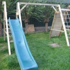 Aanbouw Klimmuur/klimnet Compact -Aanbiedingen Buiten Plezier Winkel houten aanbouw klimmuur klimnet compact 2 1