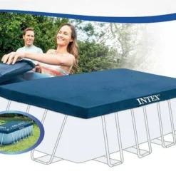 Intex Afdekzeil Framepool 400x200cm. -Aanbiedingen Buiten Plezier Winkel intex 28037 prism afdekzeil 2