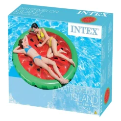Intex 56283 Luchtbed Watermeloen Drijfeiland Watermelon -Aanbiedingen Buiten Plezier Winkel intex 56283 watermeloen eiland luchtbed 2