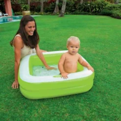 Babyzwembad Play Box Pool – Intex – 85 X 85 Cm. -Aanbiedingen Buiten Plezier Winkel intex 57100np opblaasbare speelbox zwembad 1 1