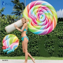 Intex 58753 Lollipop Float Luchtbed 208x135cm Zwembadspeelgoed -Aanbiedingen Buiten Plezier Winkel intex 58753 opblaasbare lollie luchtbed 2