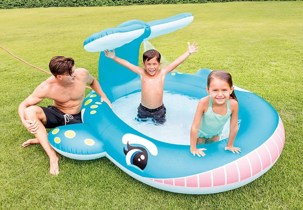Kinderzwembad Intex Whale Spray Pool 201 X 196 X 91 Cm. 5 Kinderzwembad Intex Whale Spray Pool 201 X 196 X 91 Cm. - Afbeelding 3