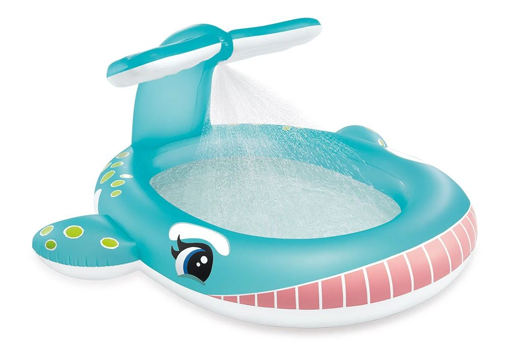 Kinderzwembad Intex Whale Spray Pool 201 X 196 X 91 Cm. 4 Kinderzwembad Intex Whale Spray Pool 201 X 196 X 91 Cm. - Afbeelding 2