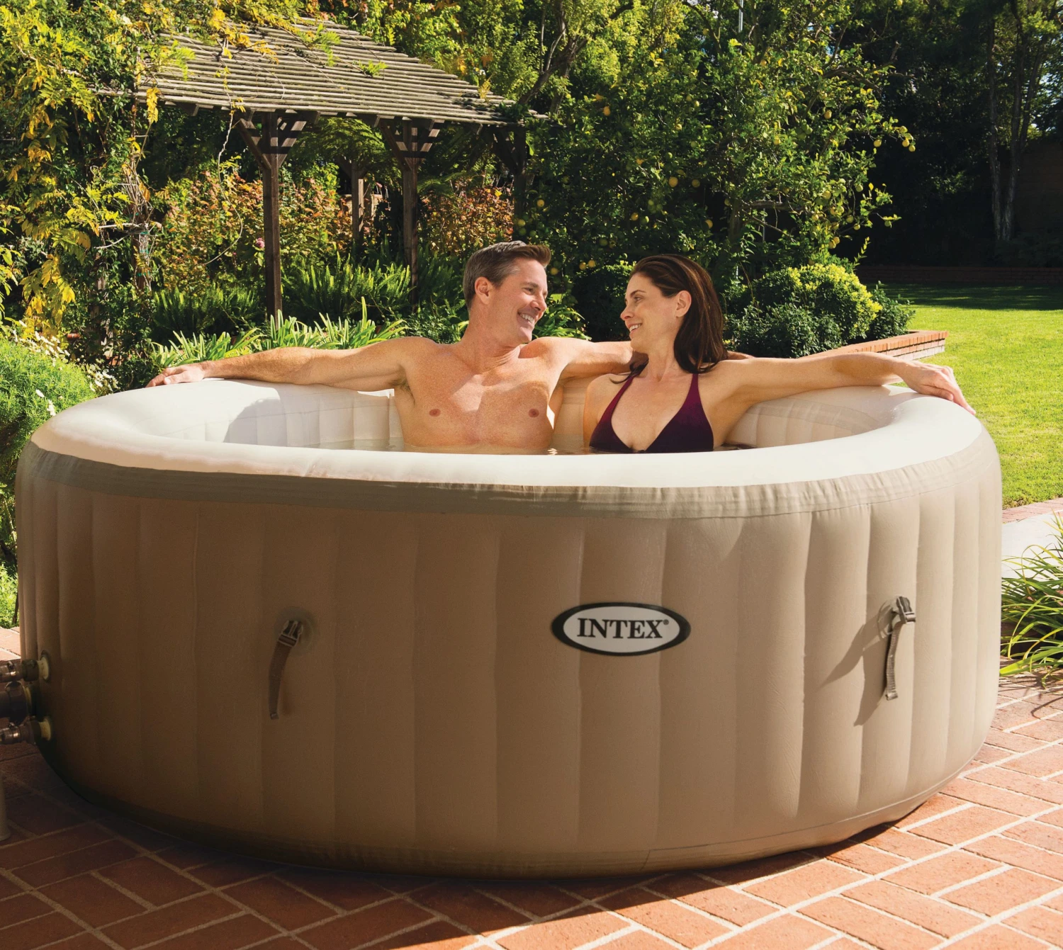 Jacuzzi Intex Pure Spa Bubble Massage Diam. 196 Cm. – 4 Persoons 6 Jacuzzi Intex Pure Spa Bubble Massage Diam. 196 Cm. – 4 Persoons - Afbeelding 4