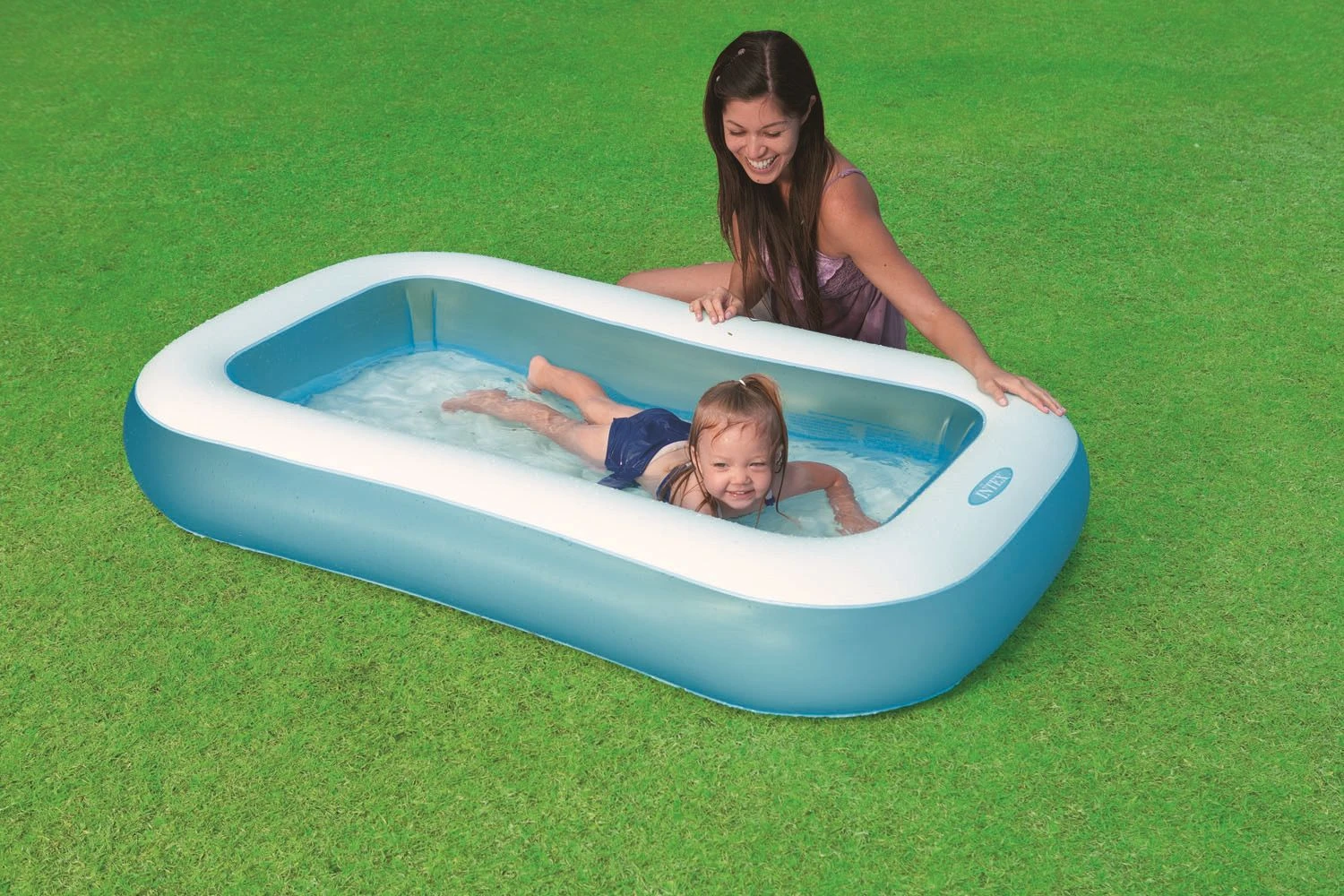 Kinderzwembad Intex Rectangular Pool 166 X 100 X 28 Cm. 5 Kinderzwembad Intex Rectangular Pool 166 X 100 X 28 Cm. - Afbeelding 3