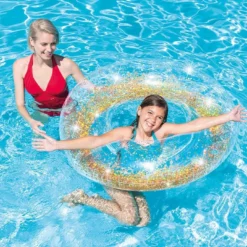 Zwemband – Zwemring – Intex Transparent Glitter Tube -Aanbiedingen Buiten Plezier Winkel intex zwemband transparant glitter 56274 3