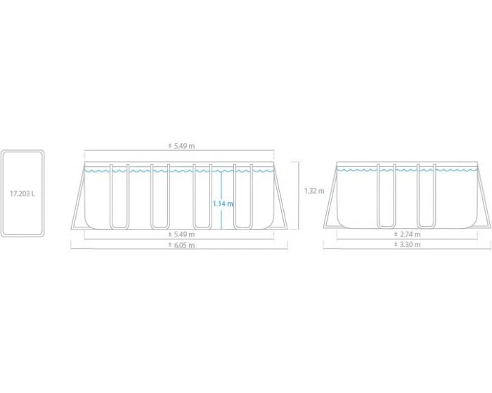 Intex 26356 Ultra XTR Frame Pool 549x274x132 Cm Zwembad (+zandfilterpomp+acc) 8 Intex 26356 Ultra XTR Frame Pool 549x274x132 Cm Zwembad (+zandfilterpomp+acc) - Afbeelding 6
