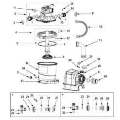 Intex 11728 Kraag Rubber Zandfilter 6-wegklep 4 M3 -Aanbiedingen Buiten Plezier Winkel intex expoded view 4m3 zandfilter
