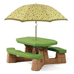 Step2 Kunststof Kinder Picknicktafel Met Parasol