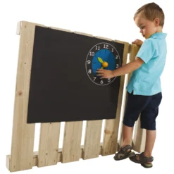 Krijtbord Schoolbord Met Klok Voor Speeltoestel -Aanbiedingen Buiten Plezier Winkel krijtbord met klok kbt 2 scaled 1