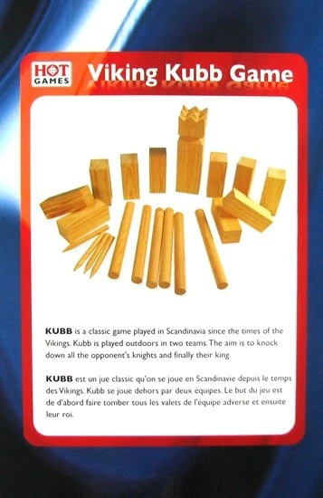 Kubb Dennenhout Viking-spel 6 Kubb Dennenhout Viking-spel - Afbeelding 4