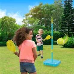 Mookie Swingball 3 In 1 First Multiplay -Aanbiedingen Buiten Plezier Winkel mookie 3in1 first multiplay swingball soccer basketbal tennispaal junior set 7