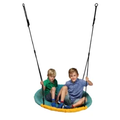 Vogelnestschommel Winkoh Turquoise-geel -Aanbiedingen Buiten Plezier Winkel nestschommel winkoh turquoise geel 2