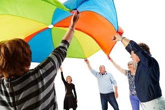 Gonge 2305 Parachute ø7m. Therapie Speelgoed 3 Gonge 2305 Parachute ø7m. Therapie Speelgoed