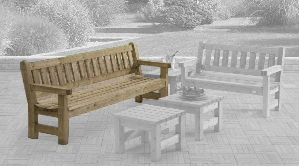 Parkbank Zeist 0451 230 Cm. 4 Zits 6 Parkbank Zeist 0451 230 Cm. 4 Zits - Afbeelding 4