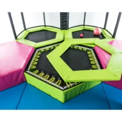 Peuter Mini Trampolinepark 3 Trampolines -Aanbiedingen Buiten Plezier Winkel peuter mini trampoline park 3 trampolines 2