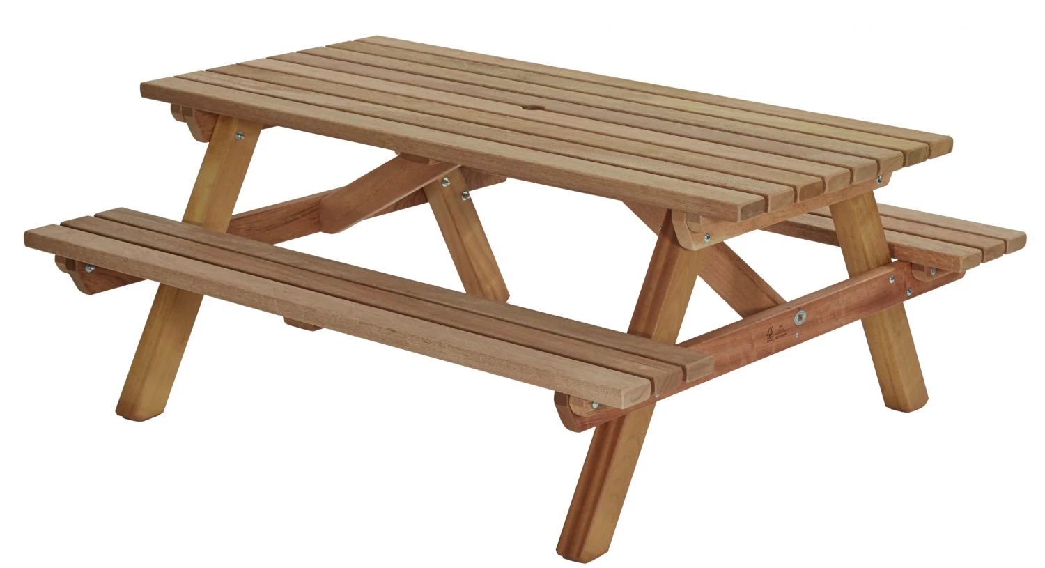 Picknicktafel Hardhout 0418 Talen 200 X 160 Cm. 4 Picknicktafel Hardhout 0418 Talen 200 X 160 Cm. - Afbeelding 2