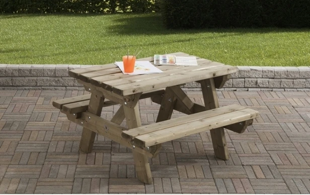 Kinder Picknicktafel Junior Talen 0411 90×90 Cm 6 Kinder Picknicktafel Junior Talen 0411 90×90 Cm - Afbeelding 4