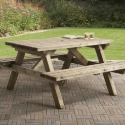 Picknicktafel 0407 Talen 150×150 Cm. Pn Tafel 7 Picknicktafel 0407 Talen 150×150 Cm. Pn Tafel -Aanbiedingen Buiten Plezier Winkel picknicktafel talen 0407