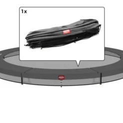 BERG Trampoline Randkussen Champion Inground Grijs Div Afmetingen In Afmetingen Trampoline (cm.) 520 X 345