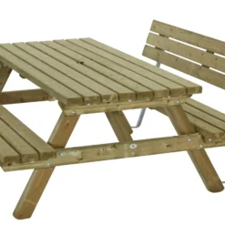 Rugleuning Voor Picknicktafel 180 Cm. , 45 Mm. Talen 04061