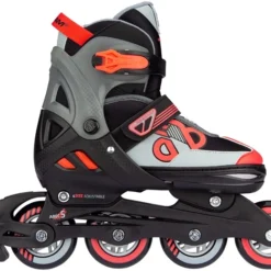 Verstelbare Inline Skates / Schaatsen Nijdam Red Raider Combo Mt. 33-36 -Aanbiedingen Buiten Plezier Winkel schaatsen skeelers combi red raider nijdam N14AC01 6 1