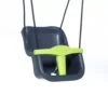 Babyschommel Peuterschommel De Luxe (black-rope) 2-delig Antraciet-lime -Aanbiedingen Buiten Plezier Winkel schommelzitje Babyzitje zwart touw antraciet dice outdoor