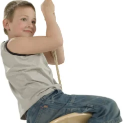 Houten Schotelschommel (PH-touwenset) -Aanbiedingen Buiten Plezier Winkel schotelschommel hout ph scaled 1