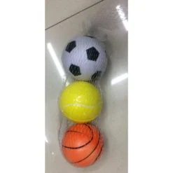 Set EVA / Foam Mini Ballen Tennis-basket En Voetbal -Aanbiedingen Buiten Plezier Winkel set Softballen EVA tennis basketbal voetbal 7 cm