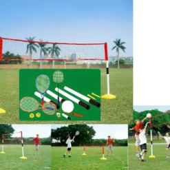 Sportset Badminton – Tennis – Volleybal 3-in-1