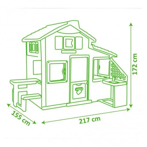 Smoby Friends House Met Buitenkeuken Kunststof Speelhuis 7 Smoby Friends House Met Buitenkeuken Kunststof Speelhuis - Afbeelding 5
