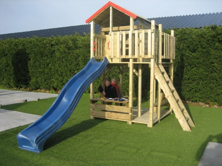 Houten Speeltoren Rosaline Speelhuis 3 Houten Speeltoren Rosaline Speelhuis