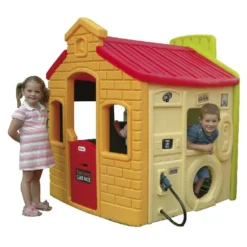 Little Tikes Speelhuis Tikes Town Evergreen Demo -Aanbiedingen Buiten Plezier Winkel speelhuis tikes town evergreen little tikes