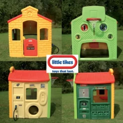 Little Tikes Speelhuis Tikes Town Evergreen -Aanbiedingen Buiten Plezier Winkel speelhuis tikes town evergreen little tikes 3 1