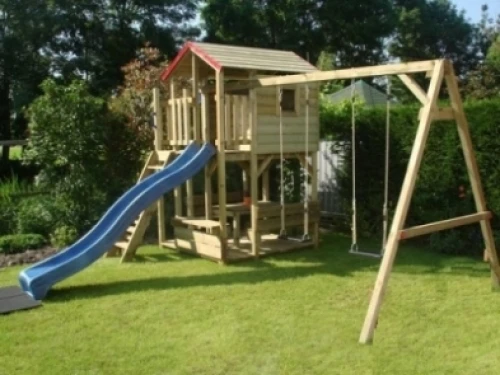 Houten Speeltoren Rosaline Speelhuis 5 Houten Speeltoren Rosaline Speelhuis - Afbeelding 3