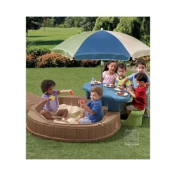 Step 2 Kunststof Zandbak Speeleiland Zandbak Met Pn-set -Aanbiedingen Buiten Plezier Winkel step2 speeleiland zandbak en picknickset 3