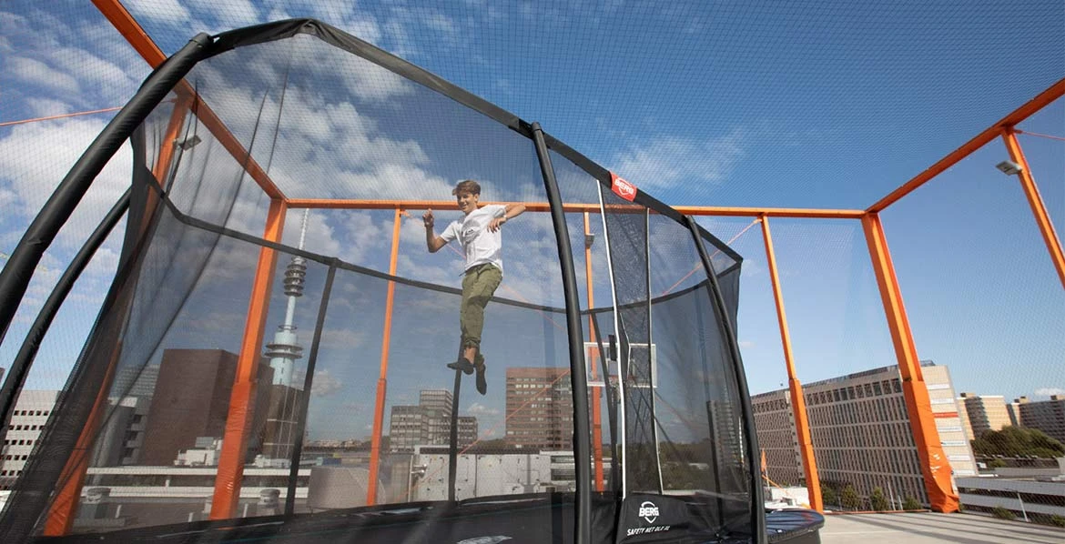 BERG Trampoline Regular Ultim Elite 500 Grey + Safety Net DLX XL 8 BERG Trampoline Regular Ultim Elite 500 Grey + Safety Net DLX XL - Afbeelding 6