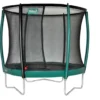 ETAN Premium Gold 244 Cm. Groen + Safety Net Deluxe + Ladder -Aanbiedingen Buiten Plezier Winkel trampoline etan premium 08 safety net deluxe 1