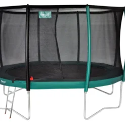 ETAN Premium Gold 430 Cm. Groen + Safety Net Deluxe + Ladder -Aanbiedingen Buiten Plezier Winkel trampoline etan premium combi deluxe 5 1