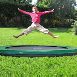 Inground ETAN PREMIUM Gold 366 Cm. Grijs -Aanbiedingen Buiten Plezier Winkel trampoline inground etan premium gold sfeerfoto 2 3 1